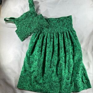 Maternity elastic summer Set flow skirt pockets elastic tank top cropped beach